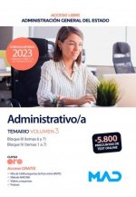 ADMINISTRATIVO/A ADM. GENERAL ESTADO LIBRE TEM3 BLOQ.III Y I