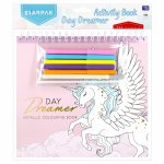 Zestaw kreatywny. Day dreamer: kolorowanka, naklejki, pisaki, srebrny marker 497701