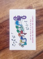 Cartes de lecture de notes clé d'ut 3 et clé de sol
