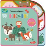 W lesie. Akademia Mądrego Dziecka. Poznaję dotykiem. Zabawa w szukaj i znajdź
