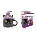 Trötsch Spuktasse mit Deckel Katze Keramiktasse Halloween