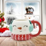 Trötsch Wintertasse Schneemann groß