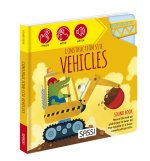 Construction site vehicles. Sound books