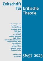 Zeitschrift für kritische Theorie / Zeitschrift für kritische Theorie, Heft 56/57