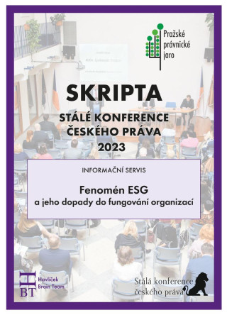 SRIPTA SKďż˝P Fenomďż˝n ESG a jeho dopady do fungovďż˝nďż˝ organizacďż˝