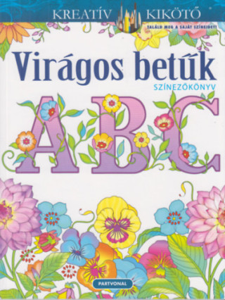 Virágos betűk - Színezőkönyv
