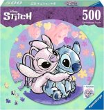 Ravensburger Puzzle 17581 - Stitch - 500 Teile Rundpuzzle für Erwachsene und Kinder ab 14 Jahren