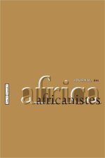 JOURNAL DES AFRICANISTES, TOME 91, N 2/2021