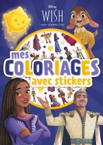 WISH - Mes Coloriages avec Stickers - Disney