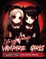 Cute and Demonic Vampire Girls Coloring Book: A Spooky and Playful Coloring Adventure