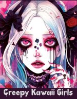Creepy Kawaii Girls: A Coloring Book of Cute and Spooky Characters for Stress Relief and Relaxation