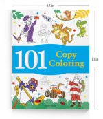101 Copy Coloring: Fun Activity Book for Children