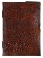 Floral Leather Journal Large