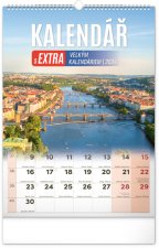 Kalendář s extra velkým kalendáriem 2024  - nástěnný kalendář