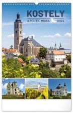 Kostely a poutní místa 2024 - nástěnný kalendář