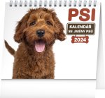 Psi Kalendář se jmény psů 2024 - stolní kalendář
