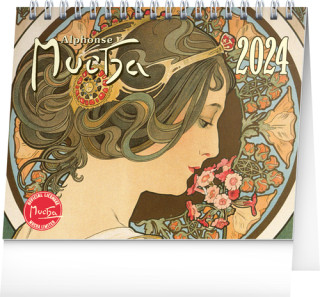 Alfons Mucha 2024 - stolní kalendář