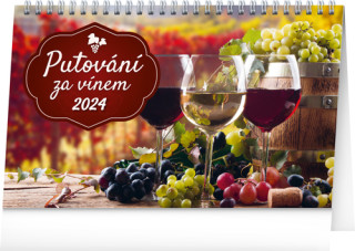Putování za vínem 2024 - stolní kalendář