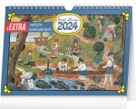 Kalendář s extra velkým kalendáriem Josef Lada 2024 - stolní kalendář