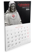 CALENDARIO 2024 SAGRADO CORAZON PARED CON FALDILLA