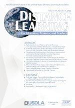 Distance Learning Volume 19  Number 4  2022