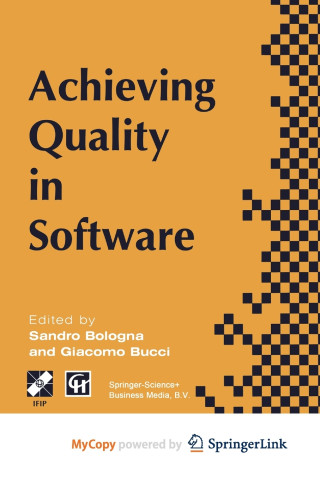 Achieving Quality in Software