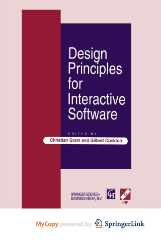 Design Principles for Interactive Software
