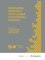Designing Effective and Usable Multimedia Systems