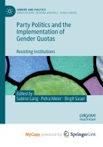 Party Politics and the Implementation of Gender Quotas
