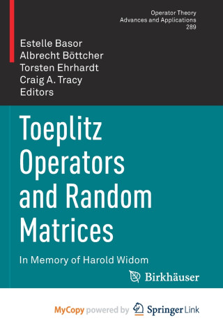 Toeplitz Operators and Random Matrices