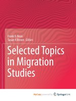 Selected Topics in Migration Studies