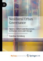 Neoliberal Urban Governance