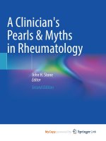 Clinician's Pearls & Myths in Rheumatology