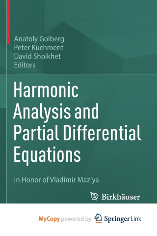 Harmonic Analysis and Partial Differential Equations