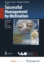 Successful Management by Motivation