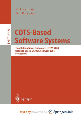 COTS-Based Software Systems