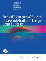 Surgical Techniques of Focused Ultrasound Ablation in Benign Uterine Diseases