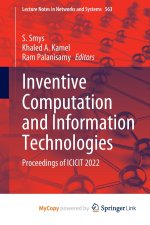 Inventive Computation and Information Technologies
