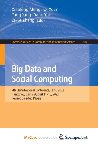 Big Data and Social Computing