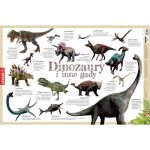 Podkładka na biurko. Dinozaury i inne gady