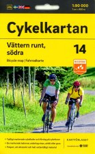 Cykelkartan Blad 14 Vättern runt, södra delen