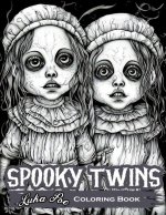 Spooky Twins Coloring Book: Get in the Halloween Spirit with Creepy and Cute Designs
