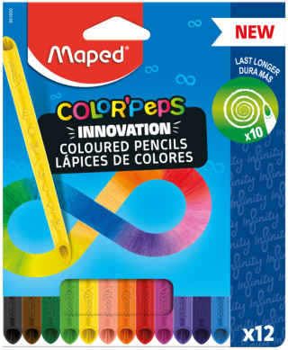PASTELKY MAPED COLOR'PEPS INFINITY 12 BAREV