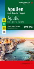 Apulien, Straßen- und Freizeitkarte 1:150.000, freytag & berndt