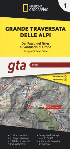 Grande traversata delle Alpi 1:25.000