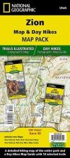 Zion National Day Hikes and National Park Map [Map Pack Bundle] Map