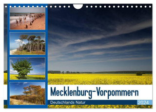 Mecklenburg-Vorpommern (Wandkalender 2024 DIN A4 quer), CALVENDO Monatskalender