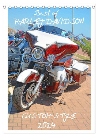 Best of Harley-Davidson Custom-Style 2024 (Tischkalender 2024 DIN A5 hoch), CALVENDO Monatskalender