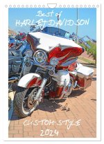Best of Harley-Davidson Custom-Style 2024 (Wandkalender 2024 DIN A4 hoch), CALVENDO Monatskalender