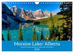 Moraine Lake, Alberta/ Kanada (Wandkalender 2024 DIN A4 quer), CALVENDO Monatskalender